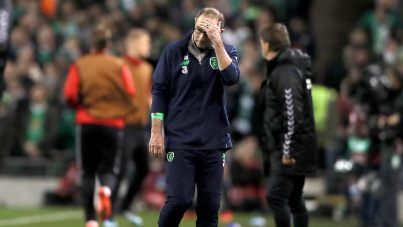 Martin O’Neill saw his side miss out on World Cup qualification after losing 5-1 to Belgium. Photograph: Brian Lawless/PA