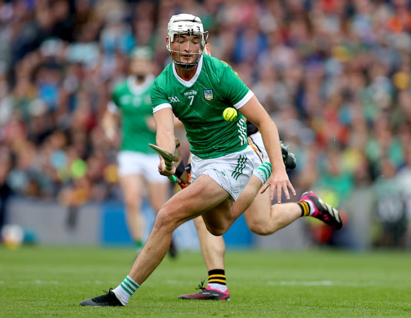 Kyle Hayes in action for Limerick during last year's All-Ireland final against Kilkenny at Croke Park. Photograph: James Crombie/Inpho