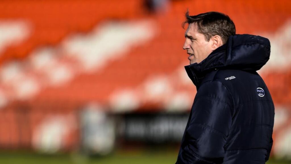 Armagh manager Kieran McGeeney: his side has more options at its disposal and also have greater recent experience of playing Croke Park. Photograph: Inpho