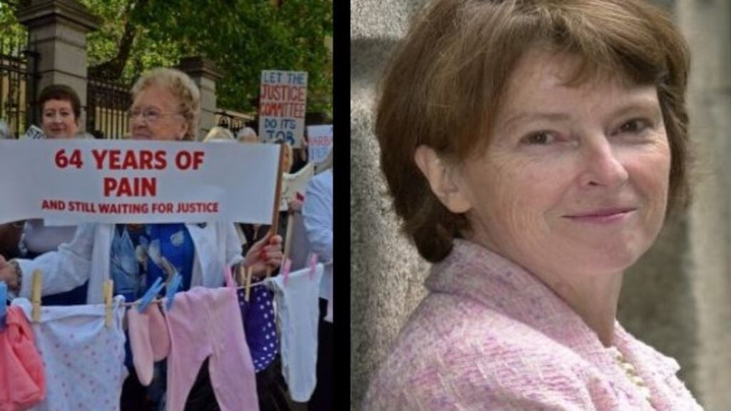 Survivors of Symphysiotomy claim the report by Judge Maureen Harding Clark (right) falsely alleges that leading campaigners on the issue who said they had the procedure did not in fact have one.