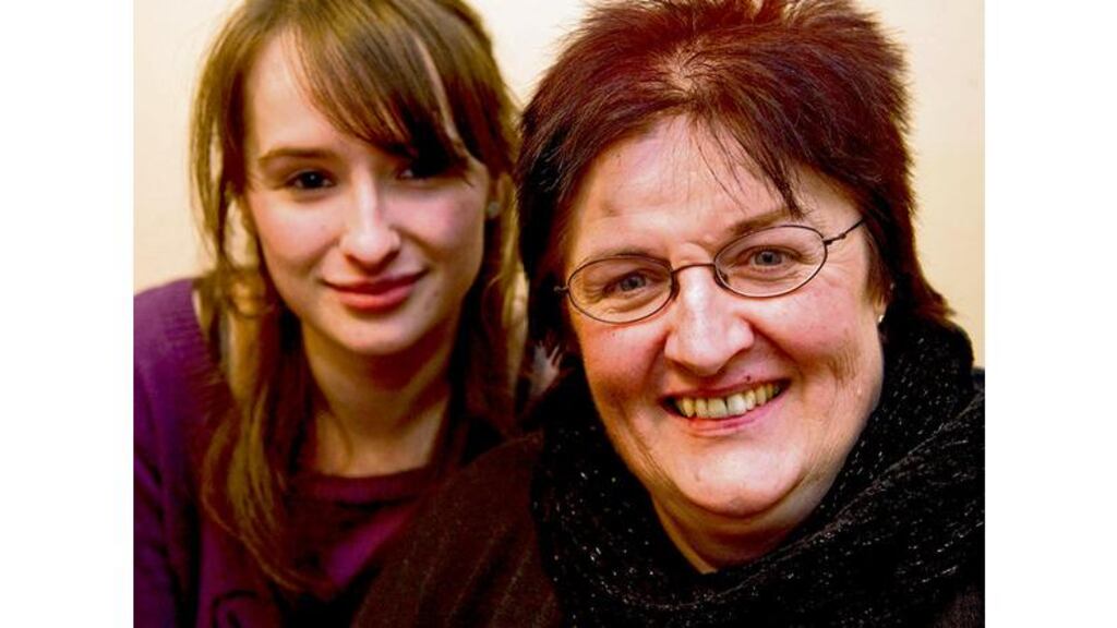 Mary Maher and her daughter Maria, Young Carer of the Year, at home in Ballincollig, Co Cork. Until Maria won the 2009 Young Carer of the Year award (for which her mother secretly nominated her), she did not see herself as a carer. She realises now that this is a problem with many other young carers. Photographs: Michael Mac Sweeney/Provision