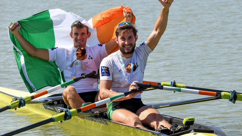 The O’Donovan brothers, Paul and Gary, have competed together in this boat, once both were available, since 2015. Phootgraph: Inpho
