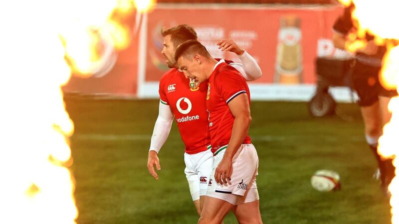 Josh Adams scored four tries in the Lions’ warm-up win over the Sigma Lions. Photograph: David Rogers/Getty