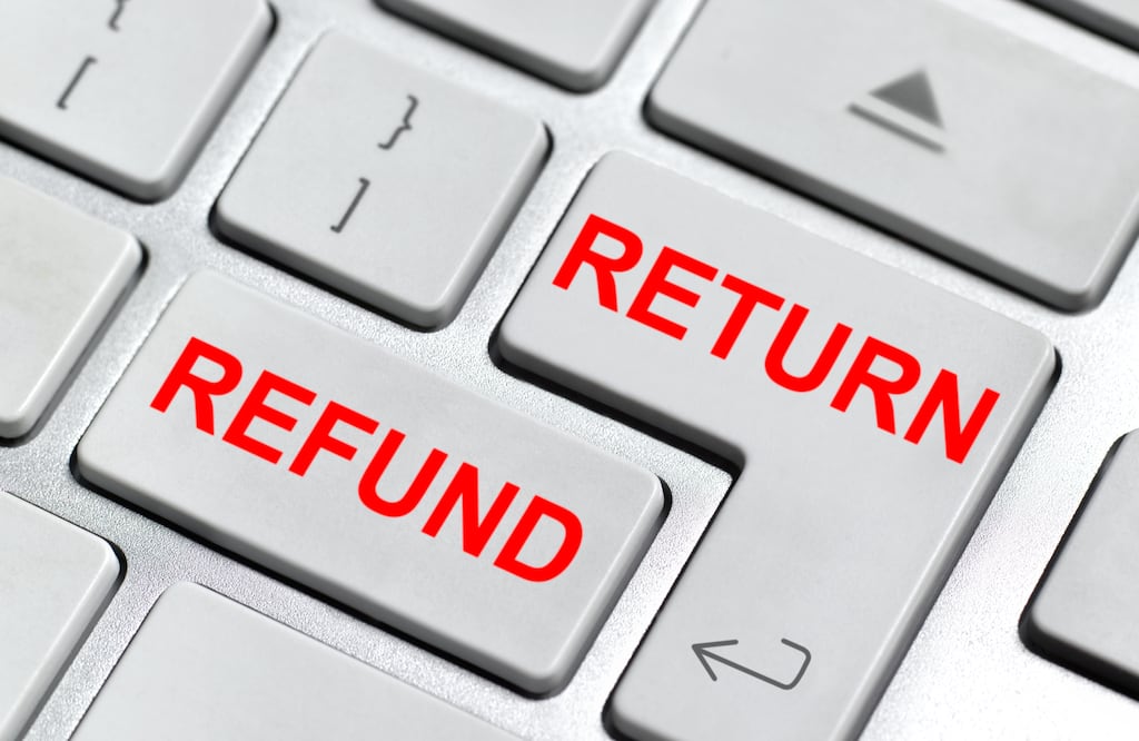 There it was, relating to a return flight from Dublin to Paris almost three years ago, for which I had indeed made a refund claim, long since forgotten. Photograph: Getty Images