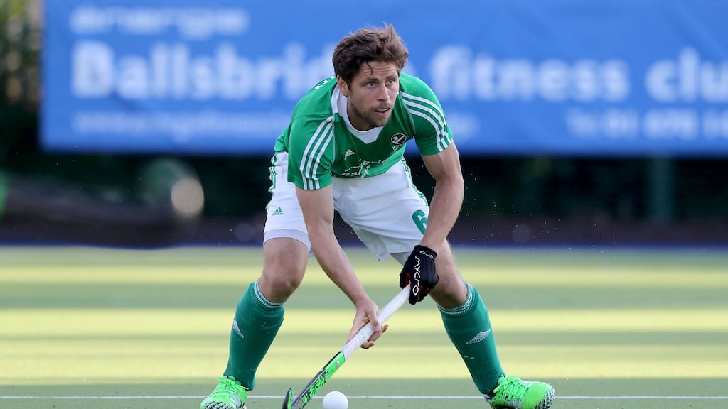 Ronan Gormley: The first Irish hockey player to reach the 250 cap mark. Photograph: Morgan Treacy/Inpho