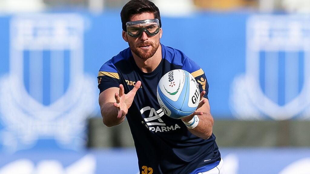 Italy’s Ian McKinley is not in Conor O’Shea’s squad. Photograph: Giuseppe Fama/Inpho