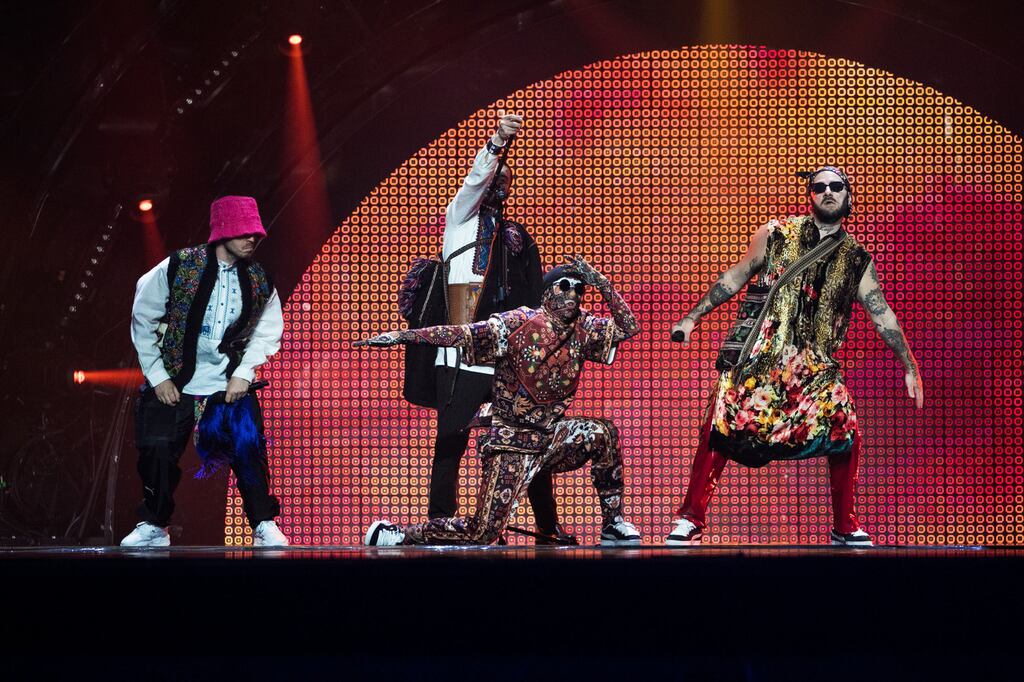 Ukraine's Kalush Orchestra won the 2022 Eurovision Song Contest in Turin, Italy. Photograph: PA