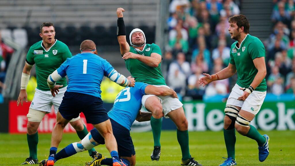 Rory Best was one of the few good performers for Ireland in their World Cup Pool D clash with Italy. Photo: Eddie Keogh/Reuters