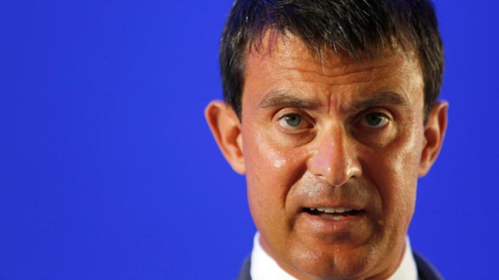 French interior minister Manuel Valls. Photograph: Reuters