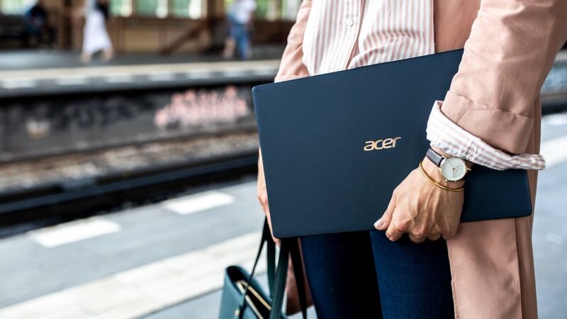 The Acer Swift 5 14-in laptop comes in a lovely shade of blue.