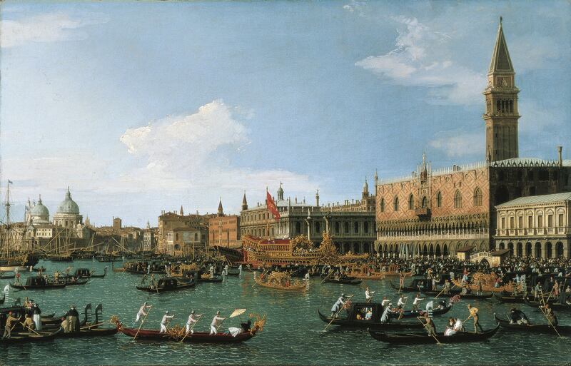 Venice, the Return of the Bucintoro on Ascension Day, Canaletto. Photograph: Fine Art Images/Heritage Images/Getty