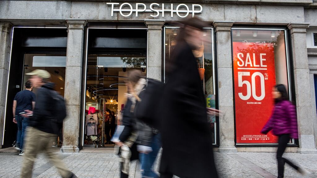 Top Shop is part of Sir Philip Green’s retail empire.