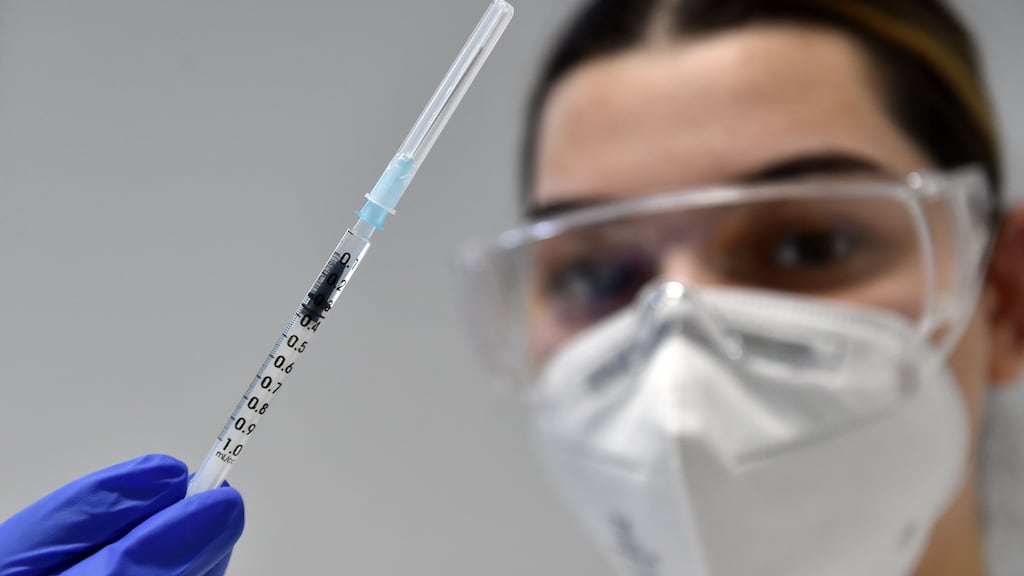 Some 18.5 million doses of vaccines were delivered in January and shared among the 27 member states, 17.6 million of them Pfizer-BioNTech doses, according to Commission figures. Photograph: by Christof Stache/AFP via Getty Images