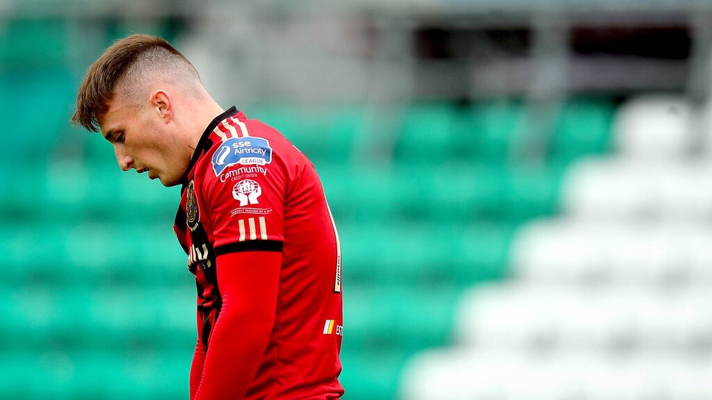 Danny Grant is determined his team can bounce back from their derby defeat to Shamrock Rovers. Photograph: Inpho