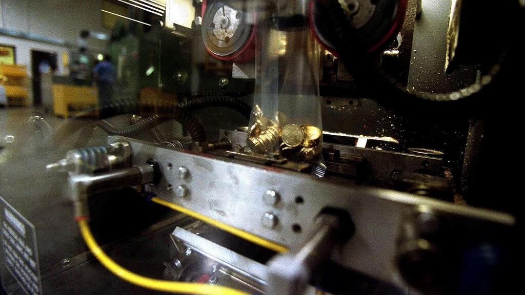 The Central Bank's currency centre in Sandyford no longer prints banknotes but retains the facility to mint euro coins