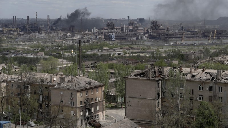 Mariupol and the Azovstal steel plant on amid the ongoing Russian military action in Ukraine. Photograph: Stringer/AFP/Getty Images