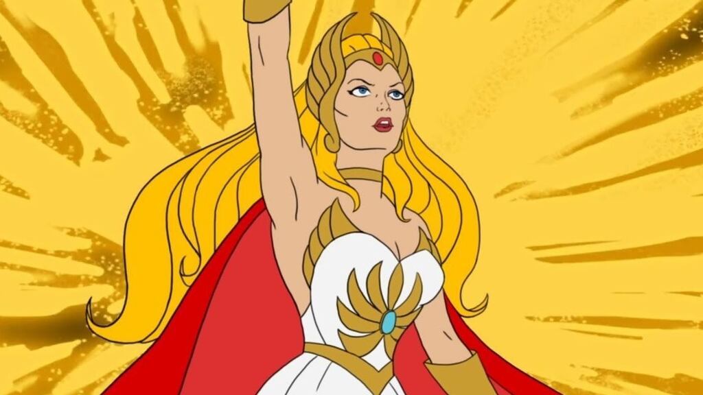 She-Ra, a warrior person from the gender-essentialising world of Eternia. She had a tautologically monikered brother, He-Man