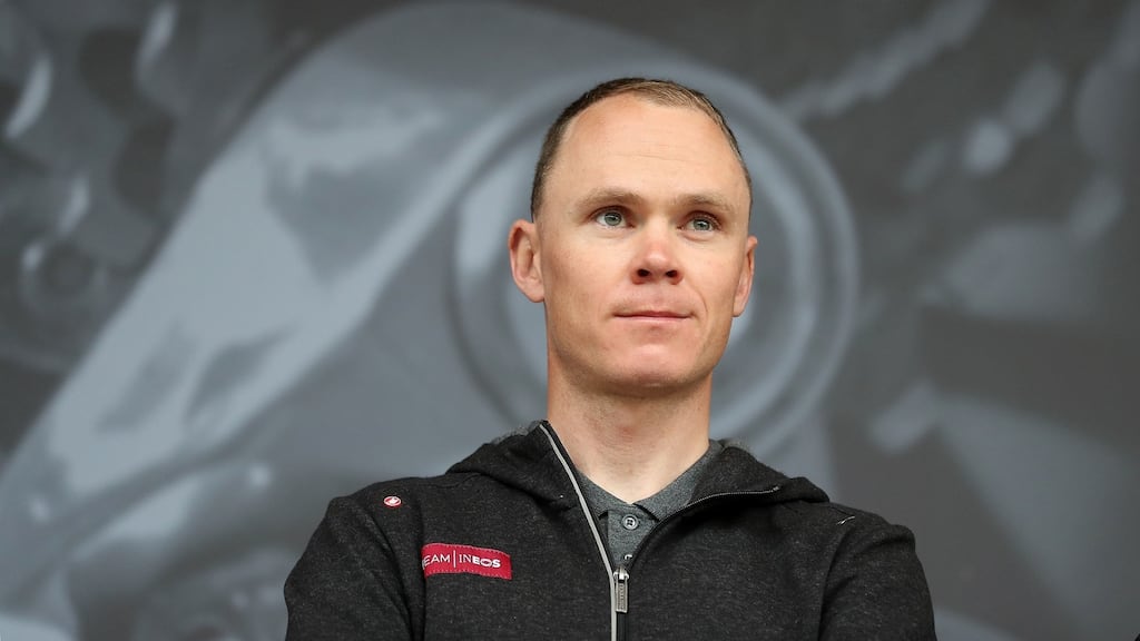 Chris Froome: won’t race again this season after the injuries suffered in a crash during a descent through Saint-Andre-d’Apchon in France last Wednesday. Photo credit should read Martin Rickett/PA Wire