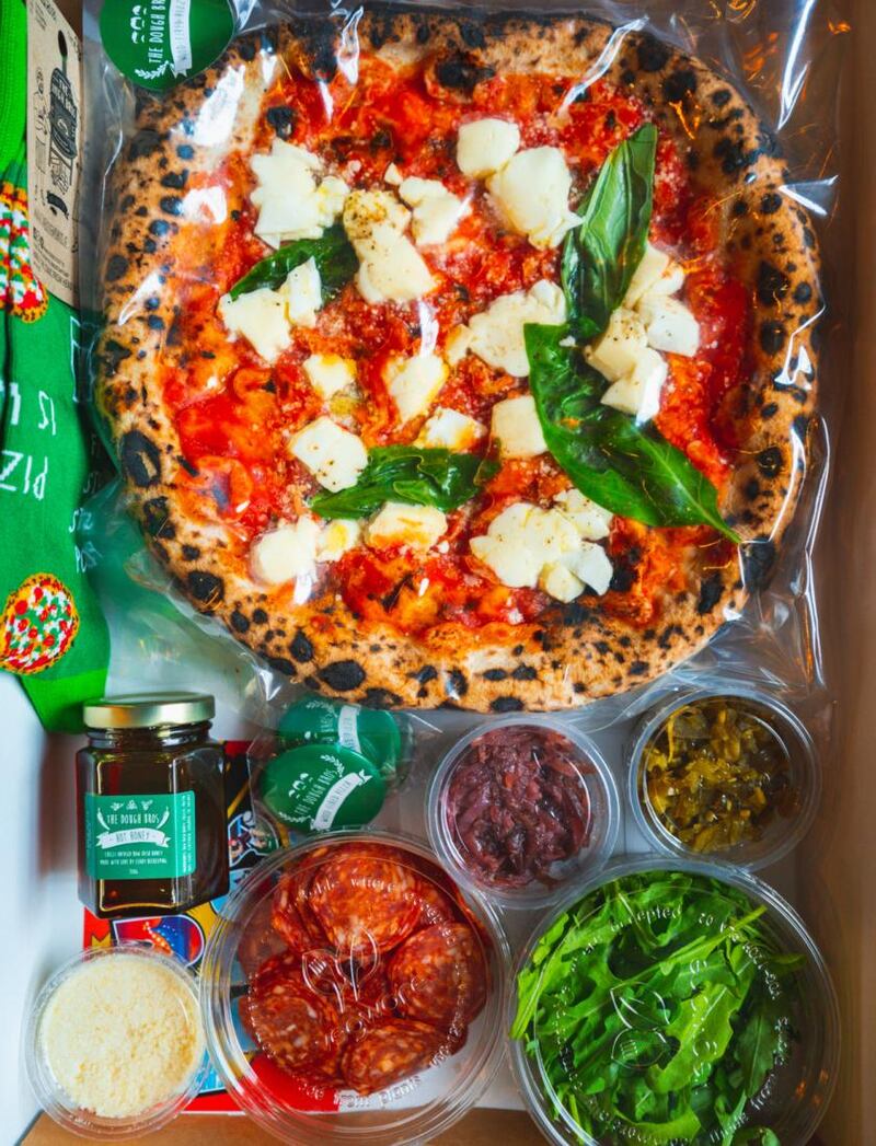 Pizza and sides from Dough Bros in Galway