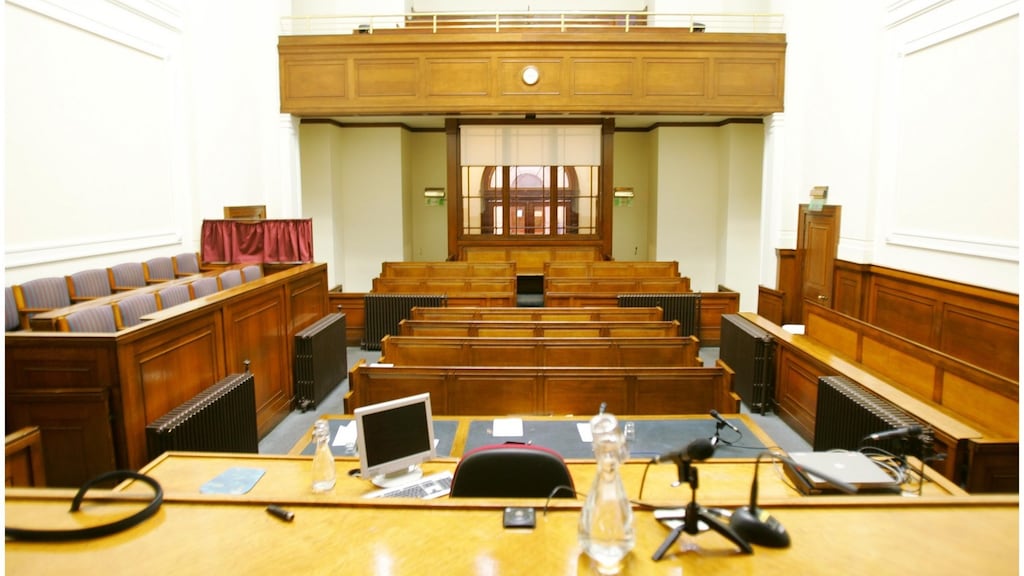 A father and son have appeared in court in Limerick charged in connection with a violent burglary and false imprisonment of three elderly siblings, and a separate aggravated robbery on a family. Photograph: Bryan O’Brien.