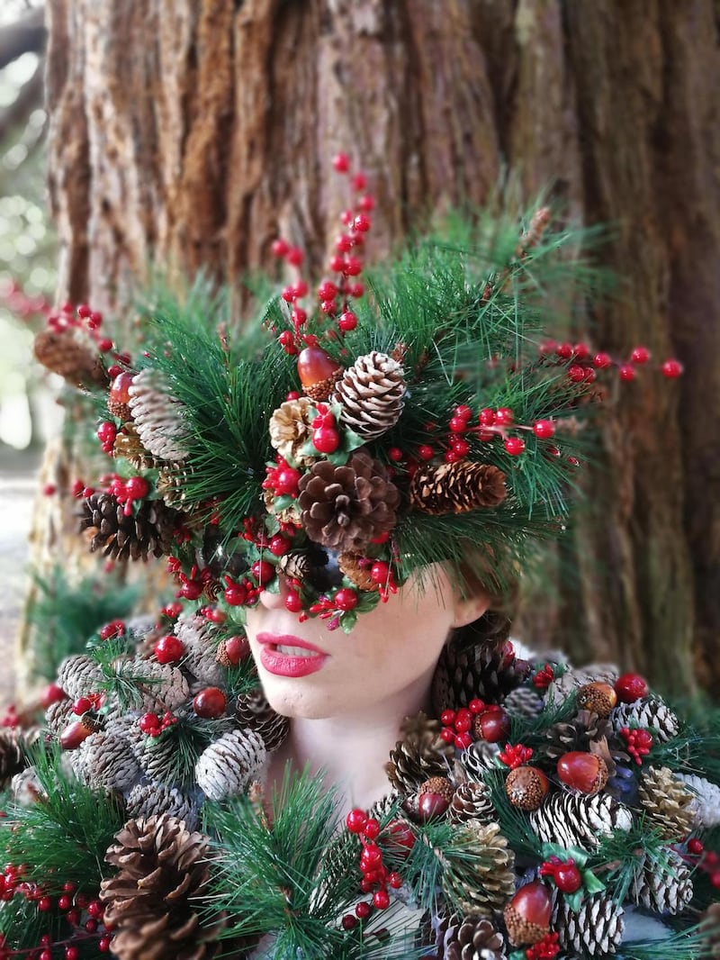 ‘I look at decorations and think how I can wear them rather than how they will look on my tree,’ Jen Nollaig says. Photograph: Edward Keegan