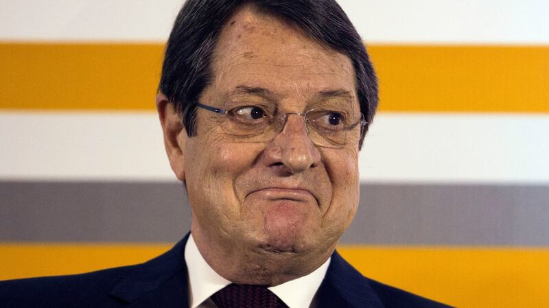 Nicos Anastasiades, Cyprus’s president, during the Ninth Cyprus Summit in Nicosia, Cyprus, in 2013. File photograph: Andrew Caballero-Reynolds/Bloomberg