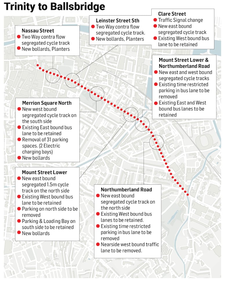 HMBIKELANES Jan 2023 Olivia Kelly Trinity to Ballsbridge