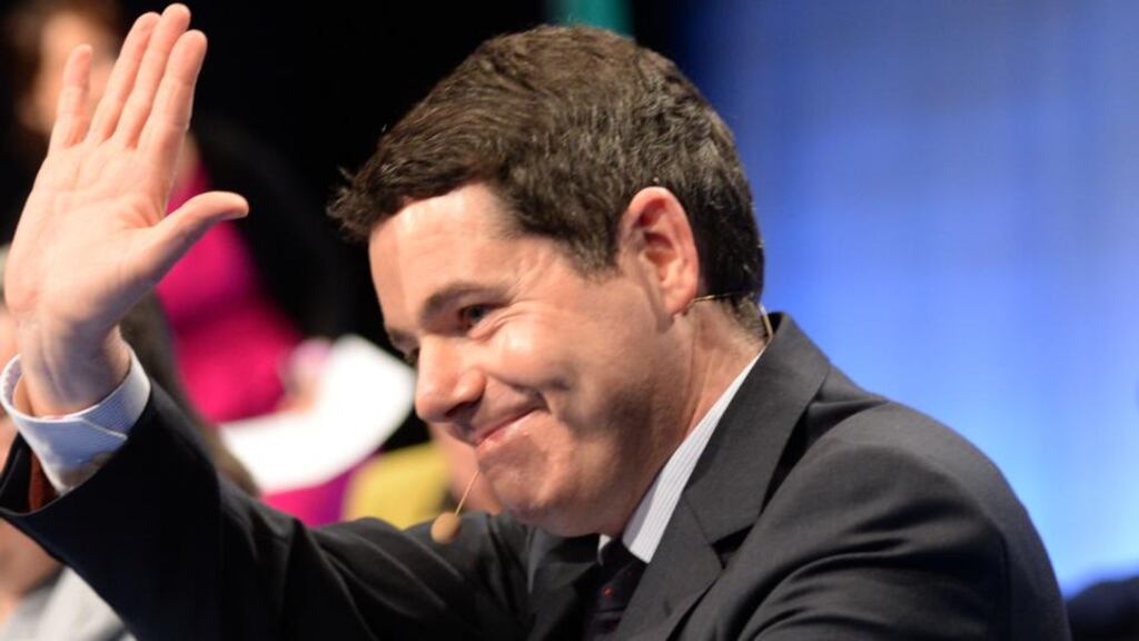 Minister for Transport Paschal Donohoe. A Government demand that IAG guarantee the Aer Lingus slots at Heathrow Airport for a decade is emerging as the main barrier to any deal on the issue.   Photograph: Dara Mac Dónaill/The Irish Times