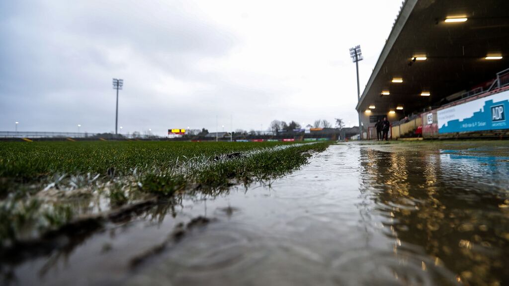 Conditions at Healy Park in Co Tyrone last weekend. Photograph: Tommy Dickson/Inpho