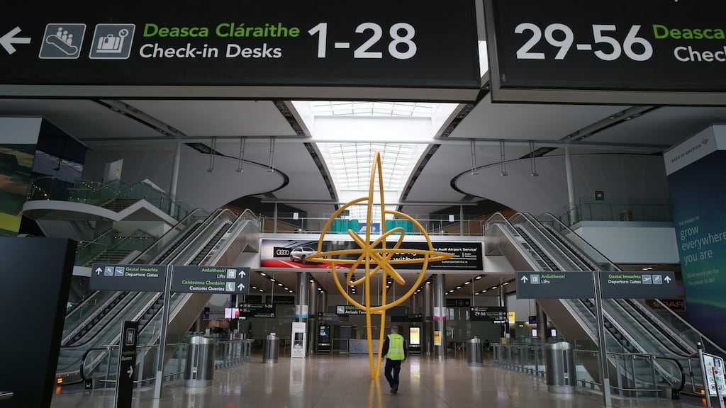 The Republic lost 183,000 flights last year compared to 2019, a 62% decline in traffic. Photograph: Stephen Collins/Collins Photos