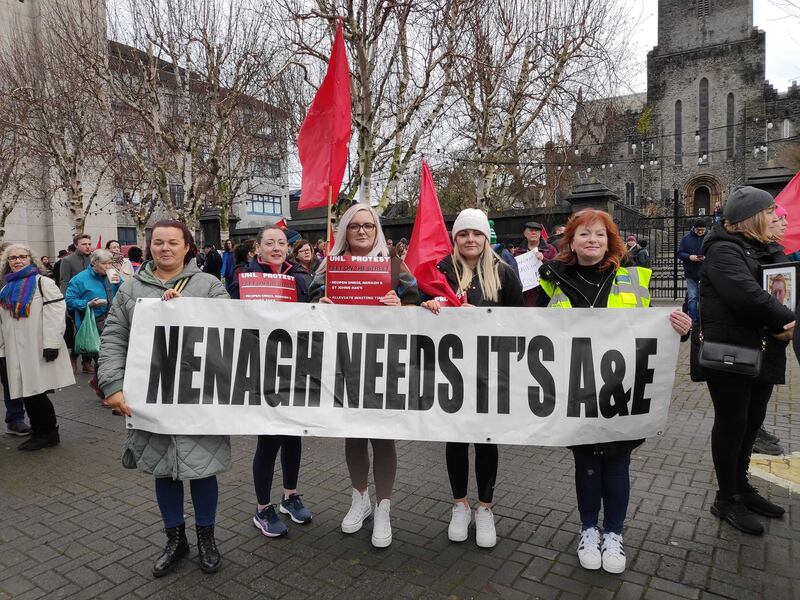 The Mid-West Hospital Campaign group has continued to voice frustration over the long-term situation at University Hospital Limerick. Photograph: Mid-West Hospital Campaign/PA