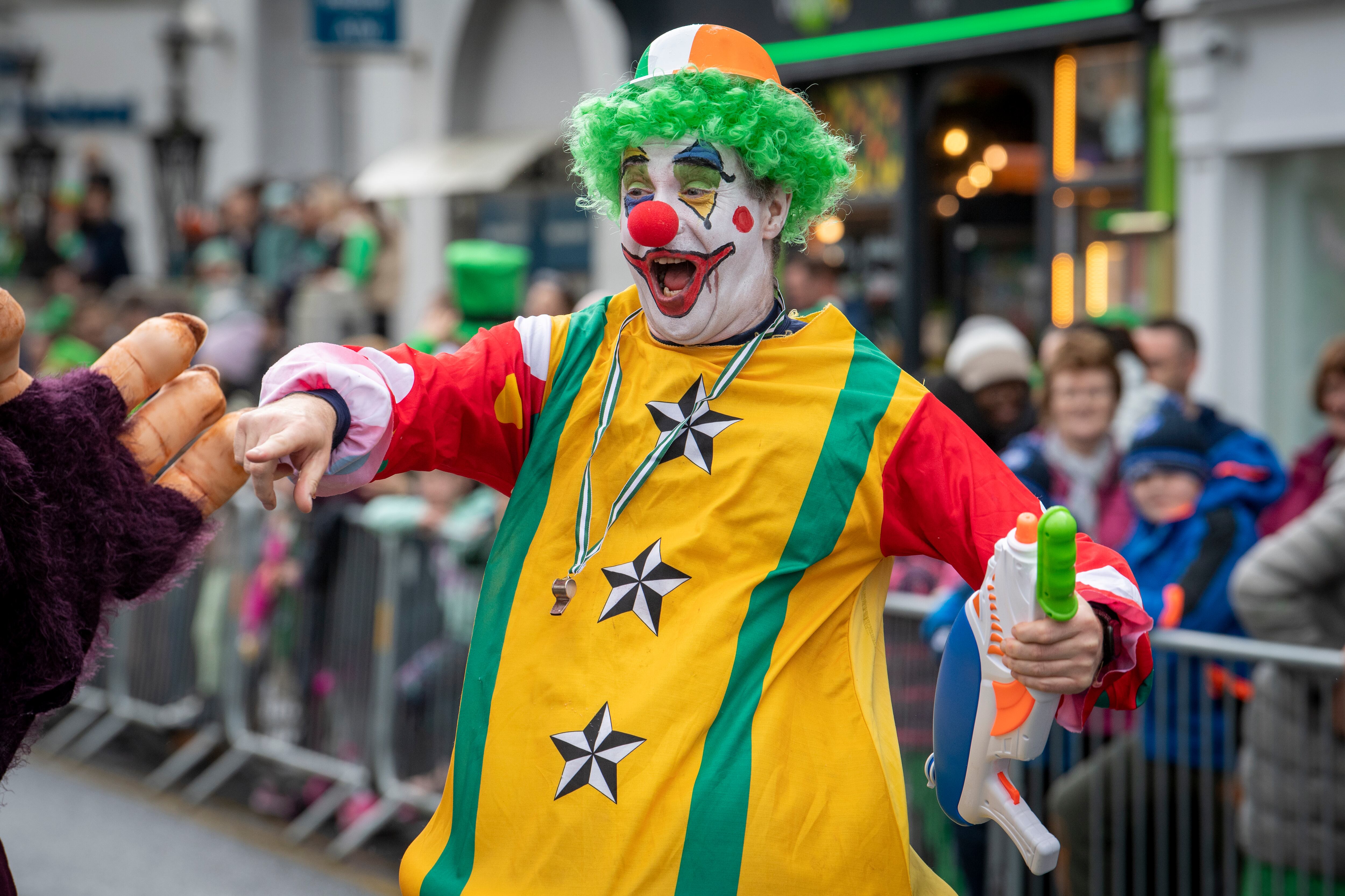 Michael Lynch takes part in the parade in Tralee, Co Kerry. Photograph: Domnick Walsh/Eye Focus