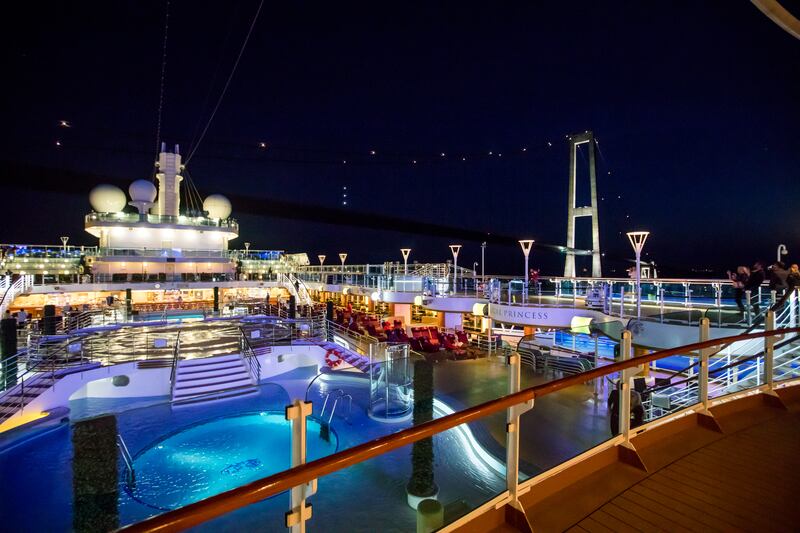 Night time on the Regal Princess