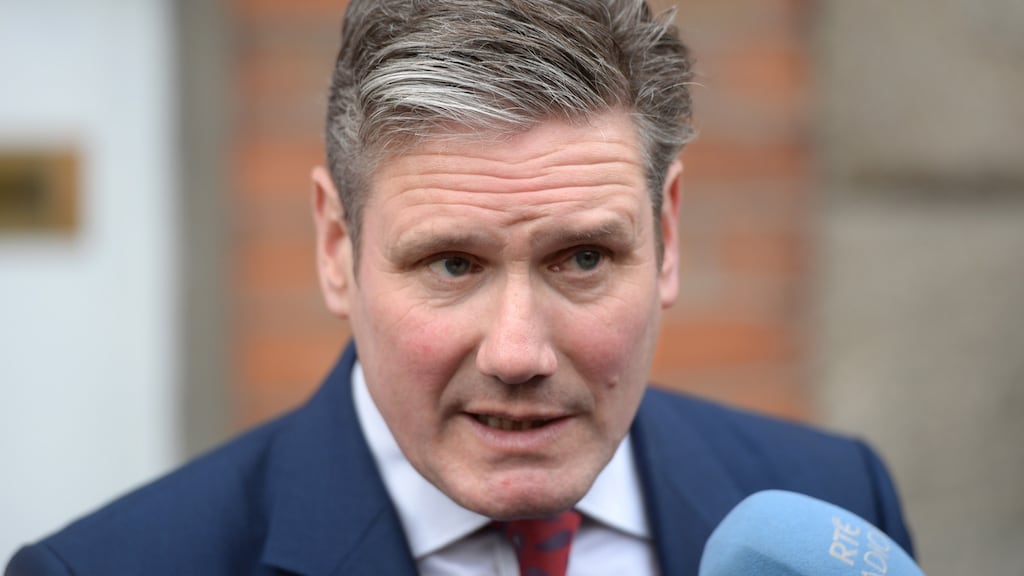 Sir Keir Starmer: “Talks with the EU are collapsing as we speak. The proposals the government put forward last week were never going to work.” Photograph: Dara Mac Donaill
