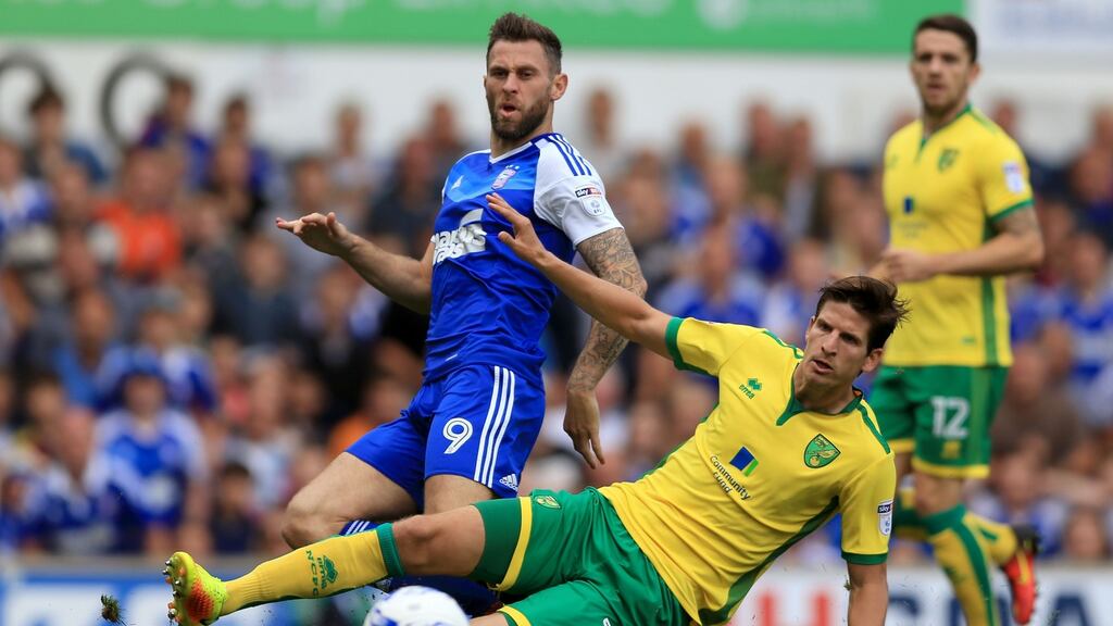 In action for Ipswich Town last weekend - Daryl Murphy is on his way to Newcastle United. Photograph: PA