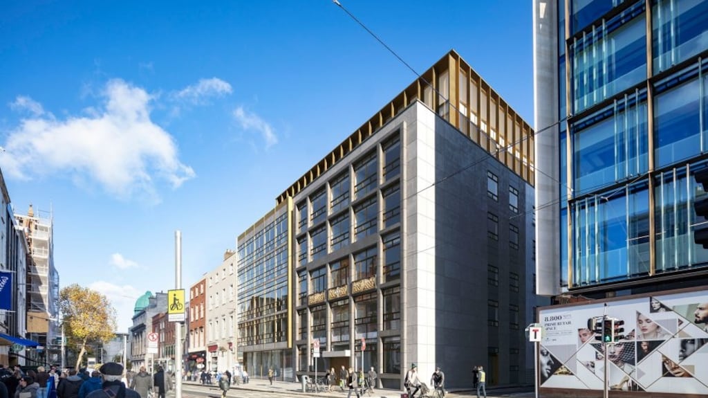 CGI of refurbished former New Ireland building on Dawson Street, Dublin