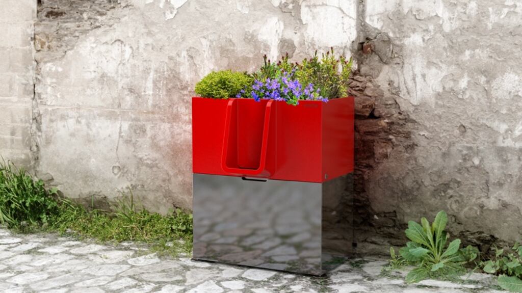 One of the Uritrottoirs which have been installed in Paris, France.