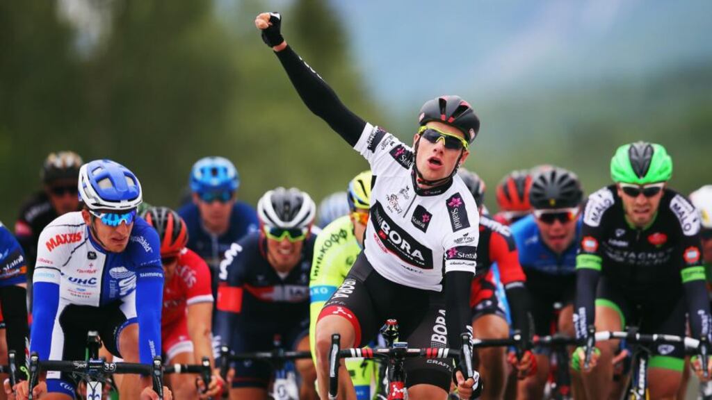 Sam Bennett blasted his way to a win in the second stage of the Artic Race of Norway. Phogotaph: Getty