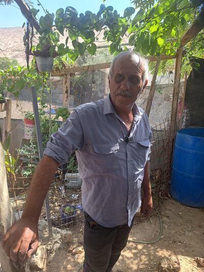 Abdullah Arara fears attacks from Israeli settlers. Photograph: Mark Weiss