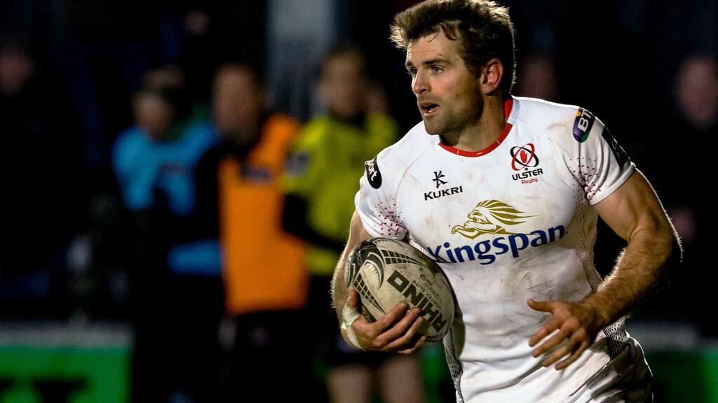 Ulster’s Jared Payne: hasn’t played a match since complaining of feeling unwell during a British & Irish Lions tour match against the Chiefs in New Zealand last summer. Photograph: Inpho