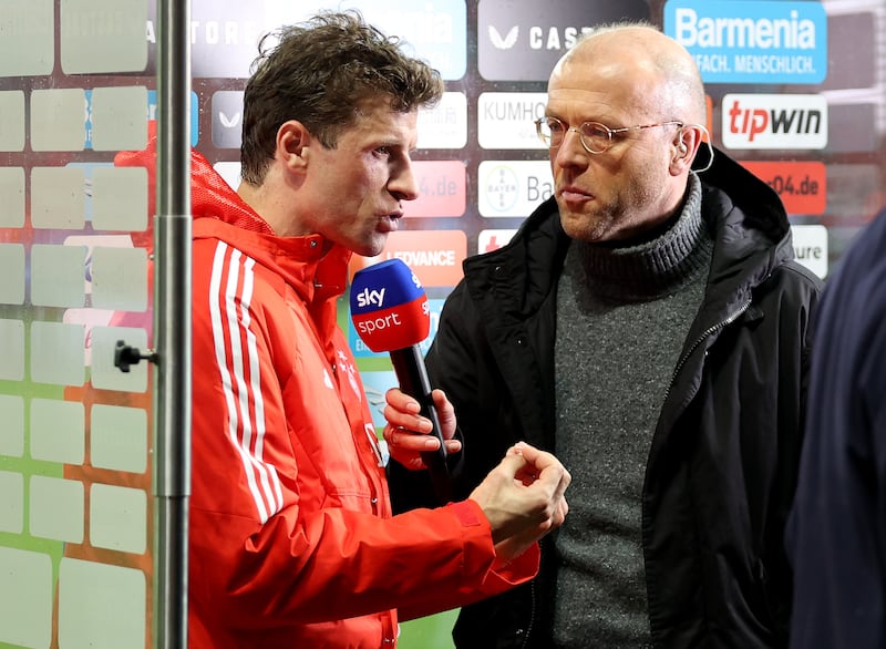 Thomas Mueller, Mr Bayern, gave an extraordinary interview following his side's defeat to Bayer 04 Leverkusen on Saturday. Photograph: Lars Baron/Getty Images