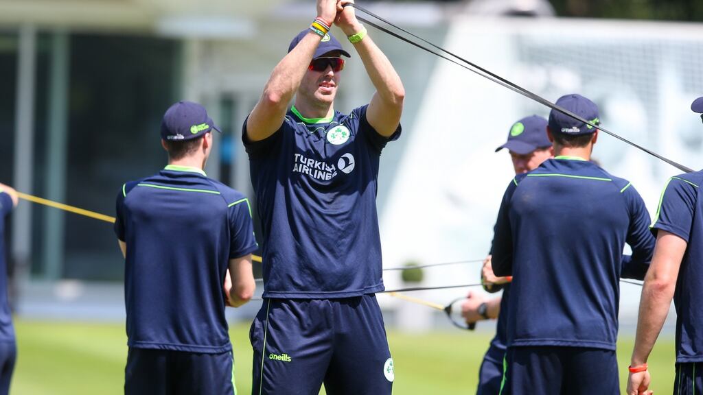 Ireland’s Boyd Rankin during a training session ahead of the Test match against England at Lord’s. Photo: Andrew Fosker/Inpho