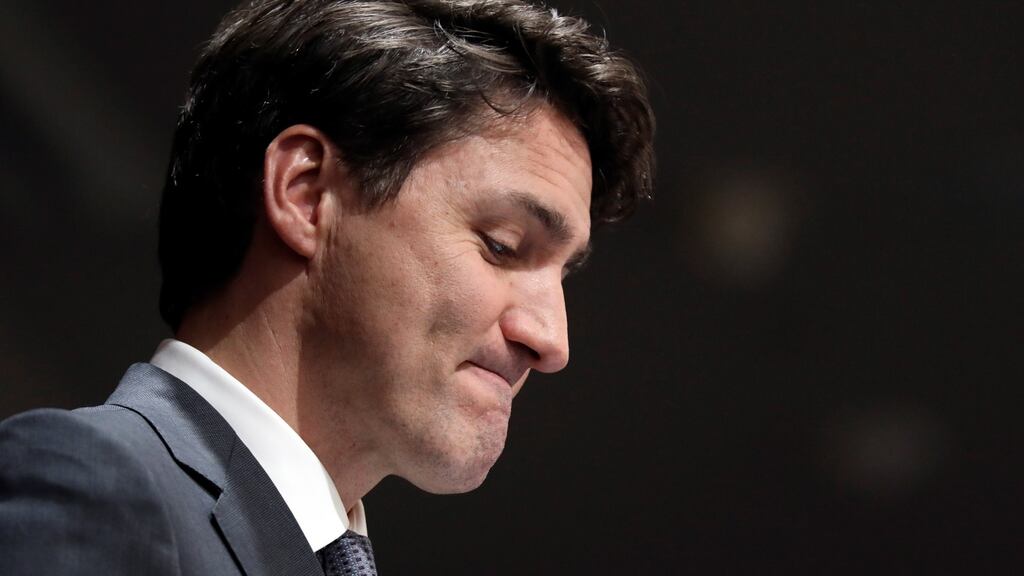 Canadian prime minister Justin Trudeau: “Civil wars within parties are incredibly damaging because they signal to Canadians that we care more about ourselves than we do about them.” Photograph: Chris Wattie/Reuters