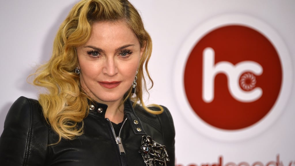 Madonna poses at the opening of the Hard Candy fitness centre in Berlin in 2013. Photograph: Odd Andersen/AFP/Getty Images)