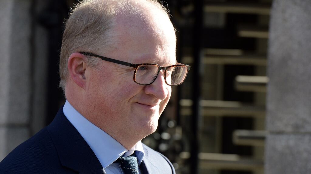 Professor Philip Lane, Governor of the Central Bank at Leinster House. Photograph: Cyril Byrne