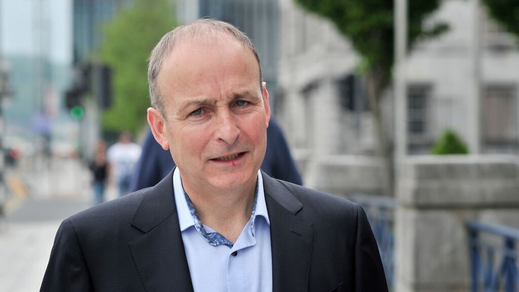 Micheál Martin said: “The confidence and supply agreement allows for a review at the end of the year, and that remains the case.” Photograph: Daragh Mc Sweeney/Provision