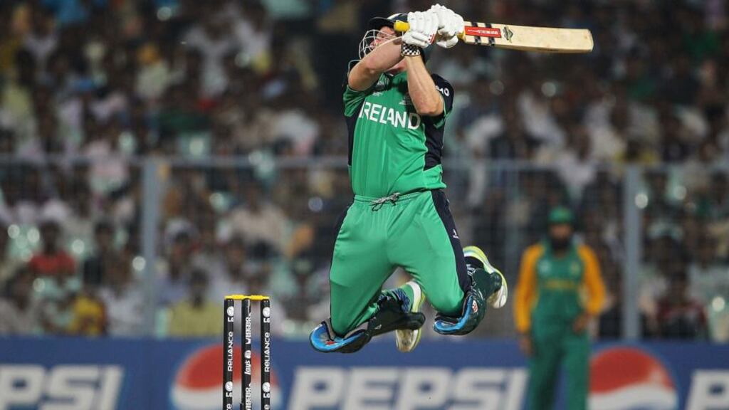 Gary Wilson finished unbeaten on 72 as Ireland beat the UAE by five wickets in a World Cup qualifier in Sharjah. Photograph: Matthew Lewis/Getty Images