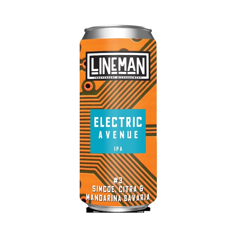 Lineman’s Electric Avenue #3 is made using Simcoe, Citra and Mandarina Bavaria 6% hops
