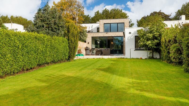 The large rear garden.