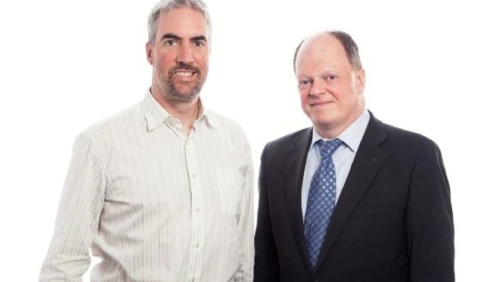 Movidius cofounders Seán Mitchell and David Moloney: company lists Google, Lenovo and drone-maker DJI among its blue-chip clients